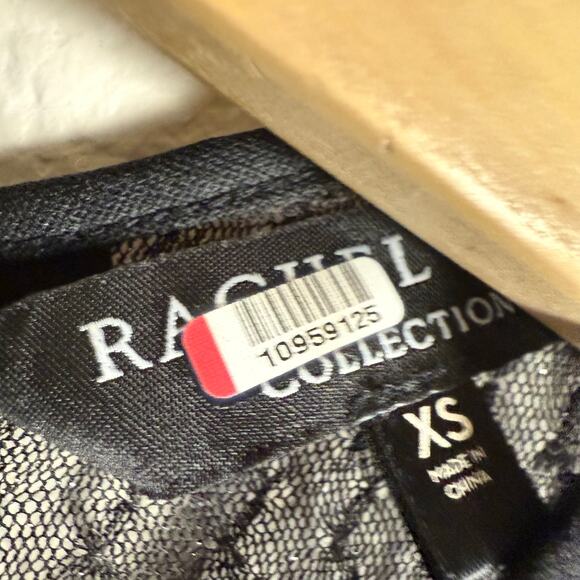 Rachel Roy Charcoal Silver Sequined Long Sleeve Cocktail Party Midi Dress Sz XS - Picture 6 of 14